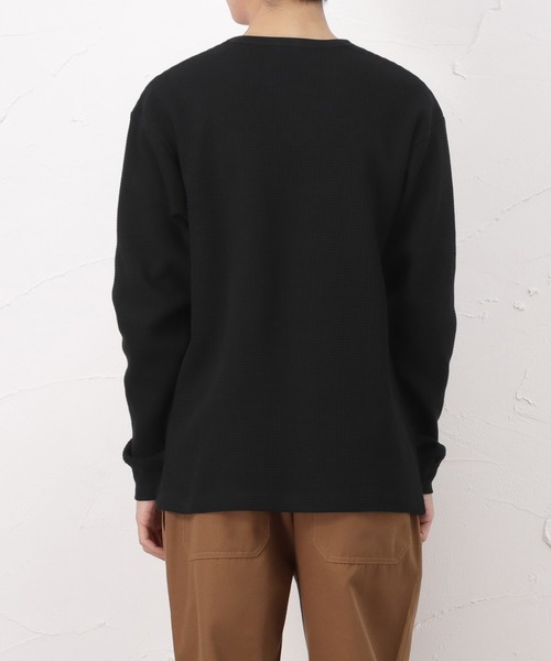 DISCUS（ディスカス）の「ワッフルロングスリーブTシャツ（Tシャツ/カットソー・メンズ・ホワイト/ブラック/グレー/カーキ・M/L/XL）」の16枚目の写真