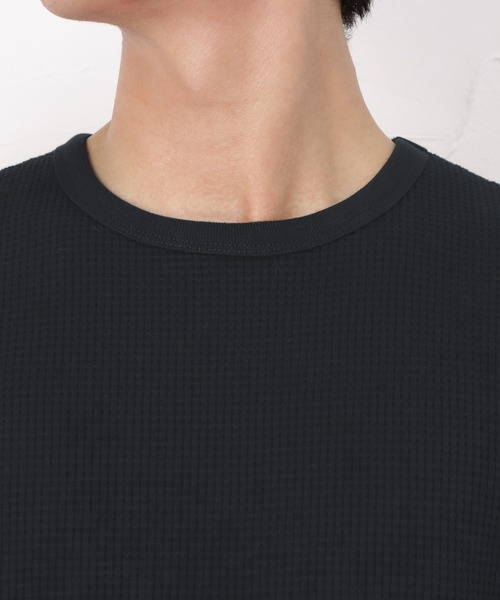 DISCUS（ディスカス）の「ワッフルロングスリーブTシャツ（Tシャツ/カットソー・メンズ・ホワイト/ブラック/グレー/カーキ・M/L/XL）」の15枚目の写真