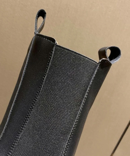 SUGAR BISKET(シュガービスケット)の「サイドゴアロングブーツ(ブーツ・レディース・ブラック/ホワイト・35/36/37/38/39/40)」の4枚目の写真