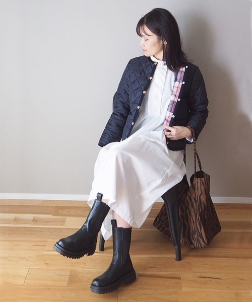 SUGAR BISKET(シュガービスケット)の「サイドゴアロングブーツ(ブーツ・レディース・ブラック/ホワイト・35/36/37/38/39/40)」の13枚目の写真