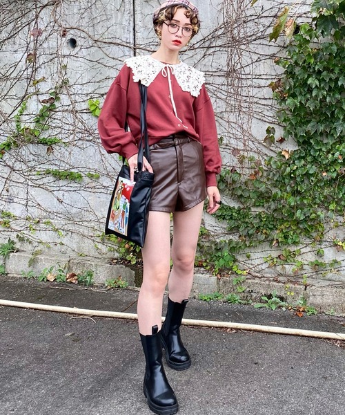 SUGAR BISKET(シュガービスケット)の「サイドゴアロングブーツ(ブーツ・レディース・ブラック/ホワイト・35/36/37/38/39/40)」の18枚目の写真