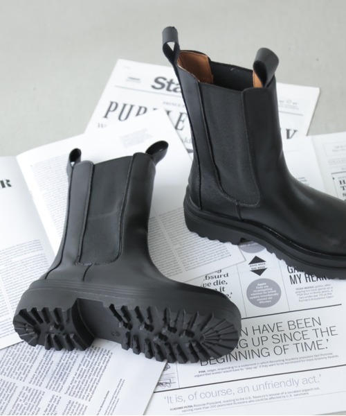 SUGAR BISKET(シュガービスケット)の「サイドゴアロングブーツ(ブーツ・レディース・ブラック/ホワイト・35/36/37/38/39/40)」の20枚目の写真