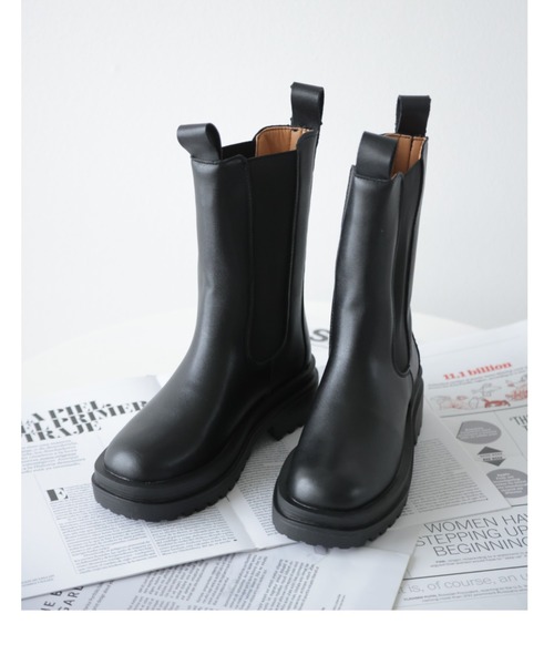 SUGAR BISKET(シュガービスケット)の「サイドゴアロングブーツ(ブーツ・レディース・ブラック/ホワイト・35/36/37/38/39/40)」の21枚目の写真