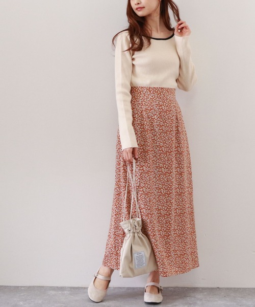 archives（アルシーヴ）の「２ＷａｙリブニットＰＯ（ニット/セーター・レディース・ホワイト/オフホワイト/イエロー/オレンジ/ミント・MEDIUM）」の9枚目の写真