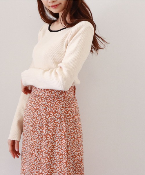 archives（アルシーヴ）の「２ＷａｙリブニットＰＯ（ニット/セーター・レディース・ホワイト/オフホワイト/イエロー/オレンジ/ミント・MEDIUM）」の20枚目の写真