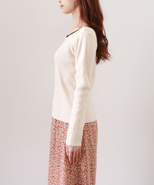 archives（アルシーヴ）の「２ＷａｙリブニットＰＯ（ニット/セーター・レディース・ホワイト/オフホワイト/イエロー/オレンジ/ミント・MEDIUM）」の21枚目の写真