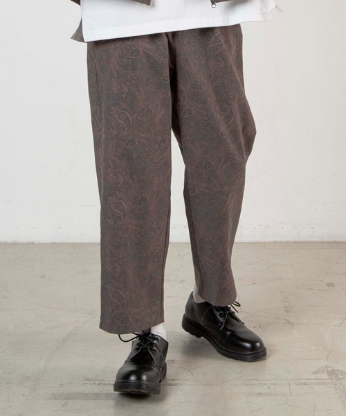 その他ブランド / スラックスパンツ/--/--/BRW/総柄 WEGO（ウィゴー）の「WEGO/【セットアップ対応商品】TR総柄セミワイド