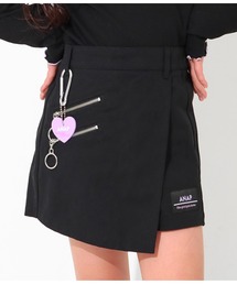 ANAP kids（アナップキッズ）の「ハートカラビナ付スカパン（スカート・キッズ）」