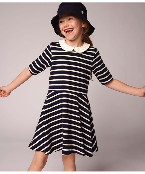 Petit ワンピース ドレス マリニエール半袖ワンピース ワンピース Petit ワンピース Bateau プチバトー のファッション