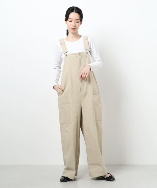 JOINT WORKS（ジョイントワークス）の「J-サロペット（サロペット/オーバーオール・レディース・ブラック/ベージュ・FREE）」の22枚目の写真