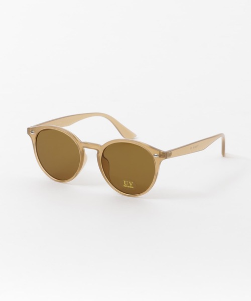 SENSE OF PLACE by URBAN RESEARCH(センスオブプレイスバイアーバンリサーチ)の「ナローボストンフレームサングラス(サングラス・レディース・ベージュ/ブラック系その他/ブラウン系その他/ピンク系その他・ONE)」の9枚目の写真