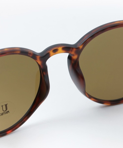 SENSE OF PLACE by URBAN RESEARCH(センスオブプレイスバイアーバンリサーチ)の「ナローボストンフレームサングラス(サングラス・レディース・ベージュ/ブラック系その他/ブラウン系その他/ピンク系その他・ONE)」の5枚目の写真