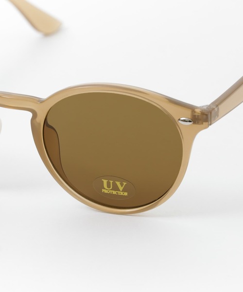 SENSE OF PLACE by URBAN RESEARCH(センスオブプレイスバイアーバンリサーチ)の「ナローボストンフレームサングラス(サングラス・レディース・ベージュ/ブラック系その他/ブラウン系その他/ピンク系その他・ONE)」の10枚目の写真