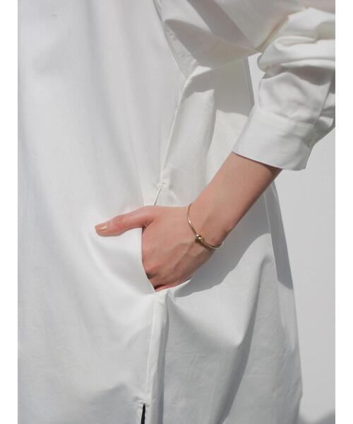 AMERICAN HOLIC(アメリカンホリック)の「フード付きシャツチュニック(Tシャツ/カットソー・レディース・サックスブルー/オフホワイト・FREE)」の20枚目の写真