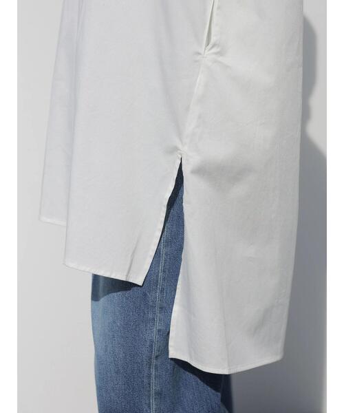 AMERICAN HOLIC(アメリカンホリック)の「フード付きシャツチュニック(Tシャツ/カットソー・レディース・サックスブルー/オフホワイト・FREE)」の19枚目の写真