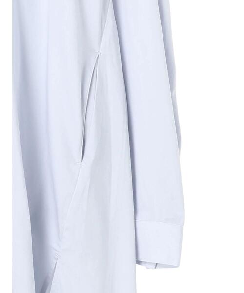 AMERICAN HOLIC(アメリカンホリック)の「フード付きシャツチュニック(Tシャツ/カットソー・レディース・サックスブルー/オフホワイト・FREE)」の9枚目の写真