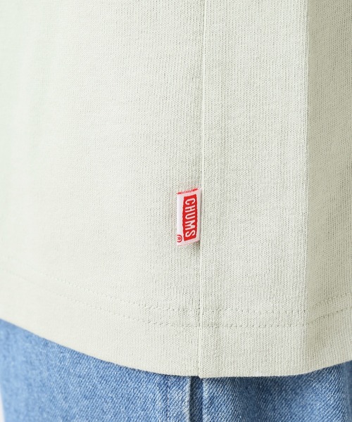 CHUMS（チャムス）の「【CHUMS×relume/チャムス】別注 ワンポイント Tシャツ（Tシャツ/カットソー・メンズ・ホワイト/グリーン・MEDIUM/LARGE）」の17枚目の写真
