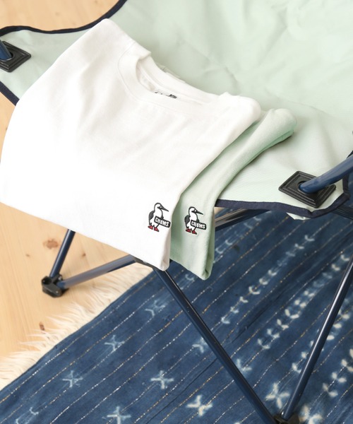 CHUMS（チャムス）の「【CHUMS×relume/チャムス】別注 ワンポイント Tシャツ（Tシャツ/カットソー・メンズ・ホワイト/グリーン・MEDIUM/LARGE）」の6枚目の写真