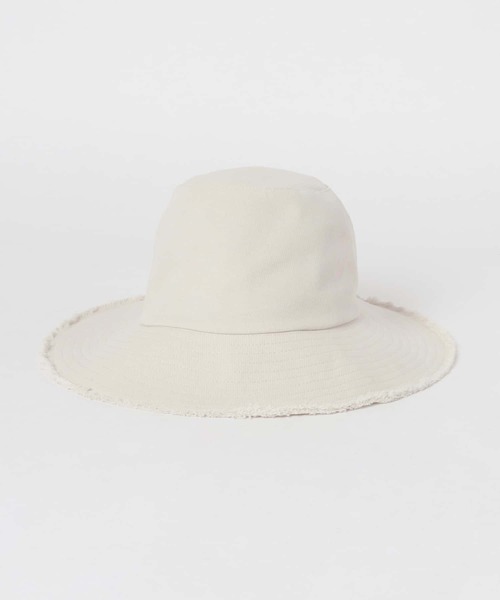 URBAN RESEARCH DOORS（アーバンリサーチドアーズ）の「コットンフリンジハット（ハット・レディース・ナチュラル/ブラック・ONE）」の4枚目の写真