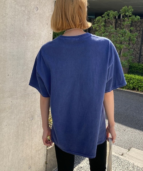 Factor=(ファクターイコール)の「GILROYイーグルプリントビッグTシャツ(Tシャツ/カットソー・レディース・ブラック/オフホワイト/ブルー・FREE)」の7枚目の写真