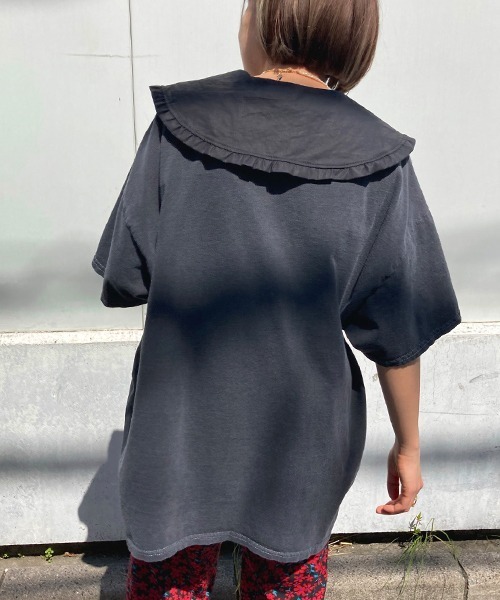 Factor=(ファクターイコール)の「GILROYイーグルプリントビッグTシャツ(Tシャツ/カットソー・レディース・ブラック/オフホワイト/ブルー・FREE)」の15枚目の写真