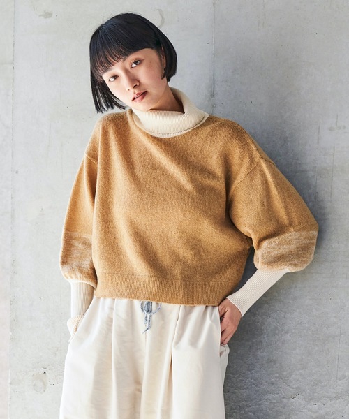 sneeuw（スニュウ）の「2021秋冬 モヘアタートルプルオーバー