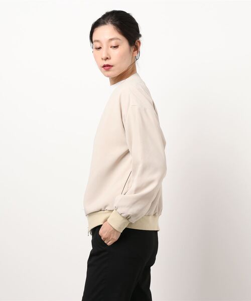 Te chichi（テチチ）の「Ｙカラーリブブルゾン（ブルゾン・レディース・ベージュ/ライトベージュ・ﾌﾘ-）」の3枚目の写真