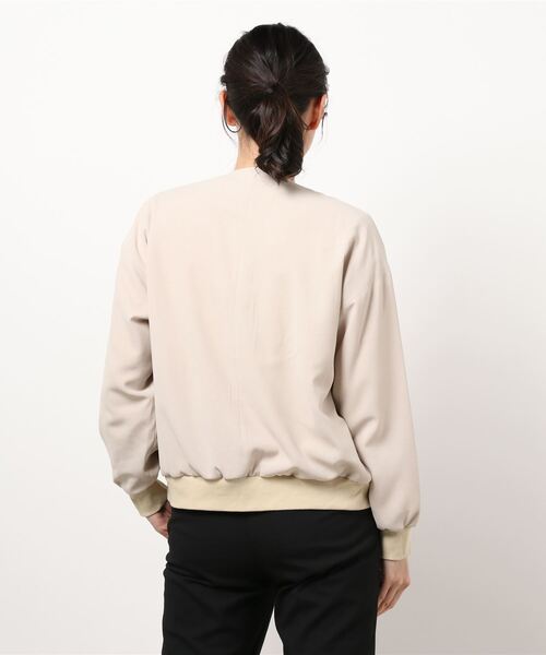 Te chichi（テチチ）の「Ｙカラーリブブルゾン（ブルゾン・レディース・ベージュ/ライトベージュ・ﾌﾘ-）」の5枚目の写真