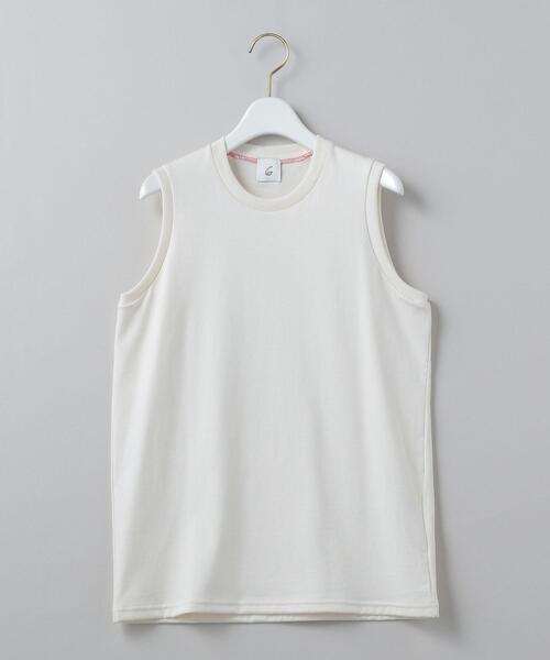 ＜6(ROKU)＞ネック コード Tシャツ　ホワイト 6(ROKU)＞ネック コード Tシャツ