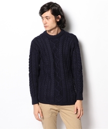 AMERICAN RAG CIE | GUERNSEY WOOLLENS ガンジークルーネックニット /109-GWS-G4(ニット/セーター)
