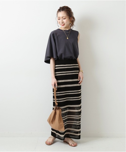 Spick & Span（スピックアンドスパン）の「MESH Iライン スカート◆（スカート・レディース・マルチ/アイボリー・FREE）」の16枚目の写真