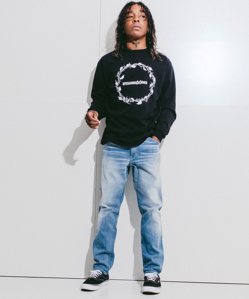 n(n) BY NUMBER (N)INE（エヌエヌバイナンバーナイン）の「TAPERED STRETCH DENIM JEANS(HARD WASH)（デニムパンツ・メンズ・ブルー・4/3/2）」の9枚目の写真