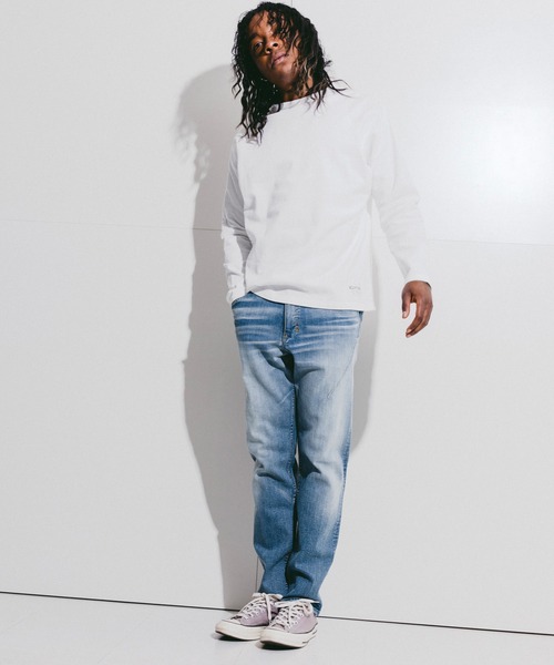 n(n) BY NUMBER (N)INE（エヌエヌバイナンバーナイン）の「TAPERED STRETCH DENIM JEANS(HARD WASH)（デニムパンツ・メンズ・ブルー・4/3/2）」の15枚目の写真