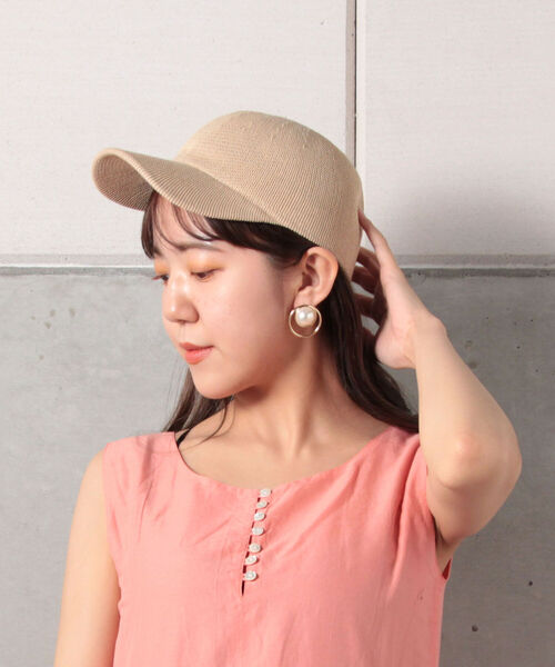 fredy repit（フレディレピ）の「ナチュラルメッシュキャップ（キャップ・レディース・ベージュ/キャメル/ブラック・FREE）」の2枚目の写真