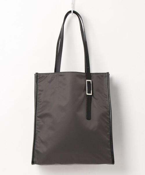 rapiecage（ラピエサージュ）の「ナイロン×レザートートBAG（ショルダーバッグ・レディース・チャコールグレー/ベージュ・FREE）」の11枚目の写真