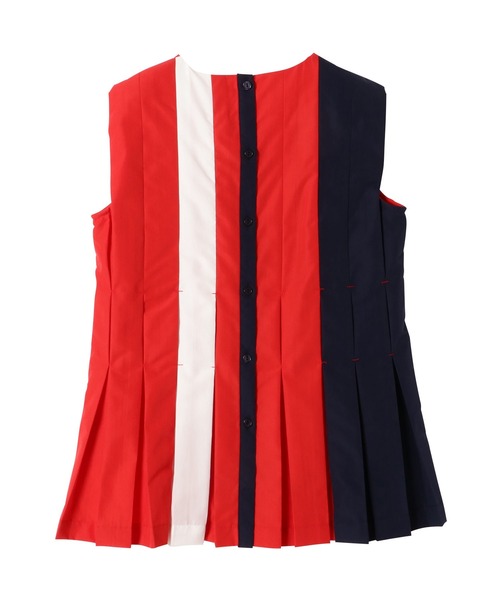 TEVALT（ヴァレット）の「配色タックノースリブラウス（シャツ/ブラウス・レディース・グリーン系/ベージュ/レッド・38）」の16枚目の写真