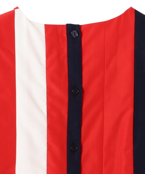 TEVALT（ヴァレット）の「配色タックノースリブラウス（シャツ/ブラウス・レディース・グリーン系/ベージュ/レッド・38）」の17枚目の写真