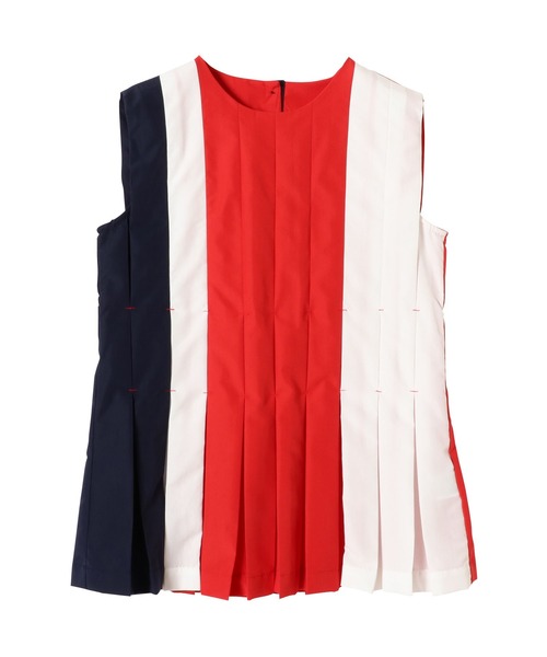 TEVALT（ヴァレット）の「配色タックノースリブラウス（シャツ/ブラウス・レディース・グリーン系/ベージュ/レッド・38）」の15枚目の写真