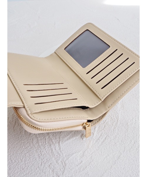 JUMELLE（ジュメロ）の「ラウンドジップウォレット（財布・レディース・ベージュ/レッド・FREE）」の8枚目の写真