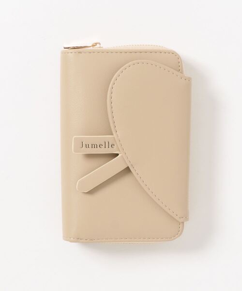 JUMELLE（ジュメロ）の「ラウンドジップウォレット（財布・レディース・ベージュ/レッド・FREE）」の7枚目の写真