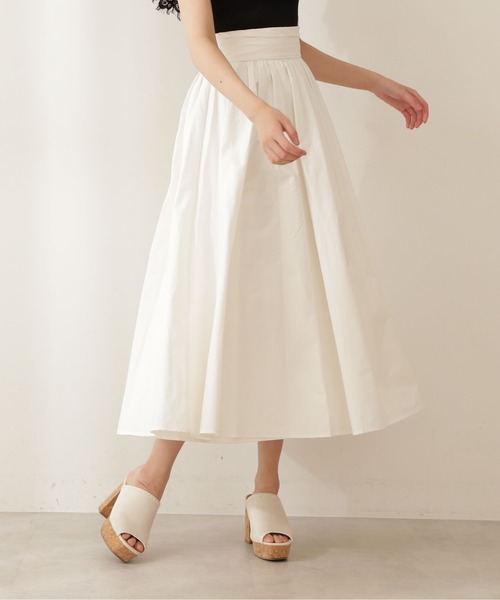 PROPORTION BODY DRESSING（プロポーションボディドレッシング）の「ギャザーロングスカート / 1211120904（スカート・レディース・ブラック系その他/ホワイト/ネイビー・SMALL/MEDIUM）」の5枚目の写真