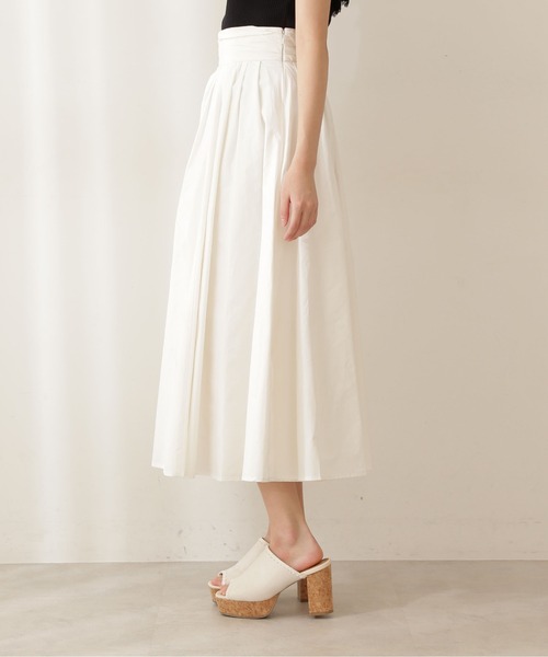 PROPORTION BODY DRESSING（プロポーションボディドレッシング）の「ギャザーロングスカート / 1211120904（スカート・レディース・ブラック系その他/ホワイト/ネイビー・SMALL/MEDIUM）」の6枚目の写真