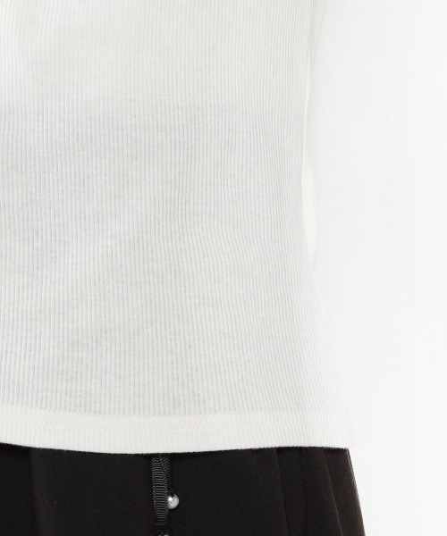LODISPOTTO（ロディスポット）の「バックリュバンパワショルハイネックカットソー（Tシャツ/カットソー・レディース・ベージュ/ホワイト/ブラック・MEDIUM）」の11枚目の写真