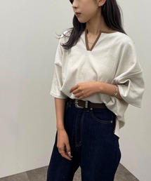 apres jour mignon | 楊柳カットキーネックトップス 【ZOZOTOWN限定アイテム】(Tシャツ/カットソー)