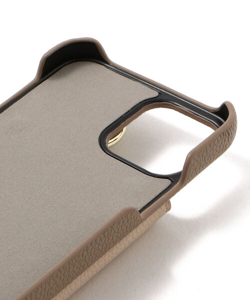 ensemble(皮革ブランド)(アンサンブル)の「ensemble/アンサンブル/PORTE バイカラー/ストラップ付き -iPhone 12Pro/12 対応モデル-(スマホケース/カバー・レディース・ブラック/ベージュ/ダークグレー・FREE)」の17枚目の写真