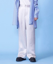 lautreamont BLEUBLANC | ルーズサテンパンツ(その他パンツ)