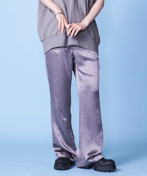 lautreamont BLEUBLANC（ロートレアモンブルーブラン）の「ルーズサテンパンツ（その他パンツ・レディース・ベージュ/ブラウン/グリーン・9号/11号/7号）」の2枚目の写真