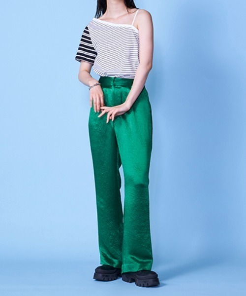 lautreamont BLEUBLANC（ロートレアモンブルーブラン）の「ルーズサテンパンツ（その他パンツ・レディース・ベージュ/ブラウン/グリーン・9号/11号/7号）」の10枚目の写真