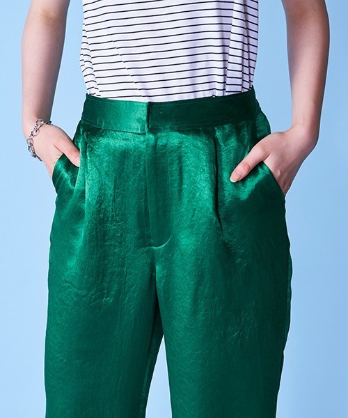 lautreamont BLEUBLANC（ロートレアモンブルーブラン）の「ルーズサテンパンツ（その他パンツ・レディース・ベージュ/ブラウン/グリーン・9号/11号/7号）」の11枚目の写真