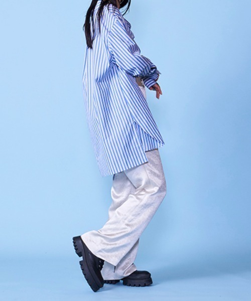 lautreamont BLEUBLANC（ロートレアモンブルーブラン）の「ルーズサテンパンツ（その他パンツ・レディース・ベージュ/ブラウン/グリーン・9号/11号/7号）」の13枚目の写真